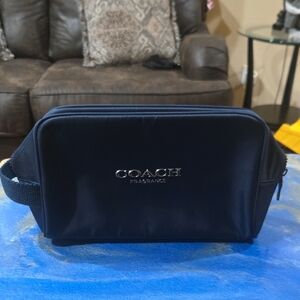 Coach Dark Blue Cosmetic Bag